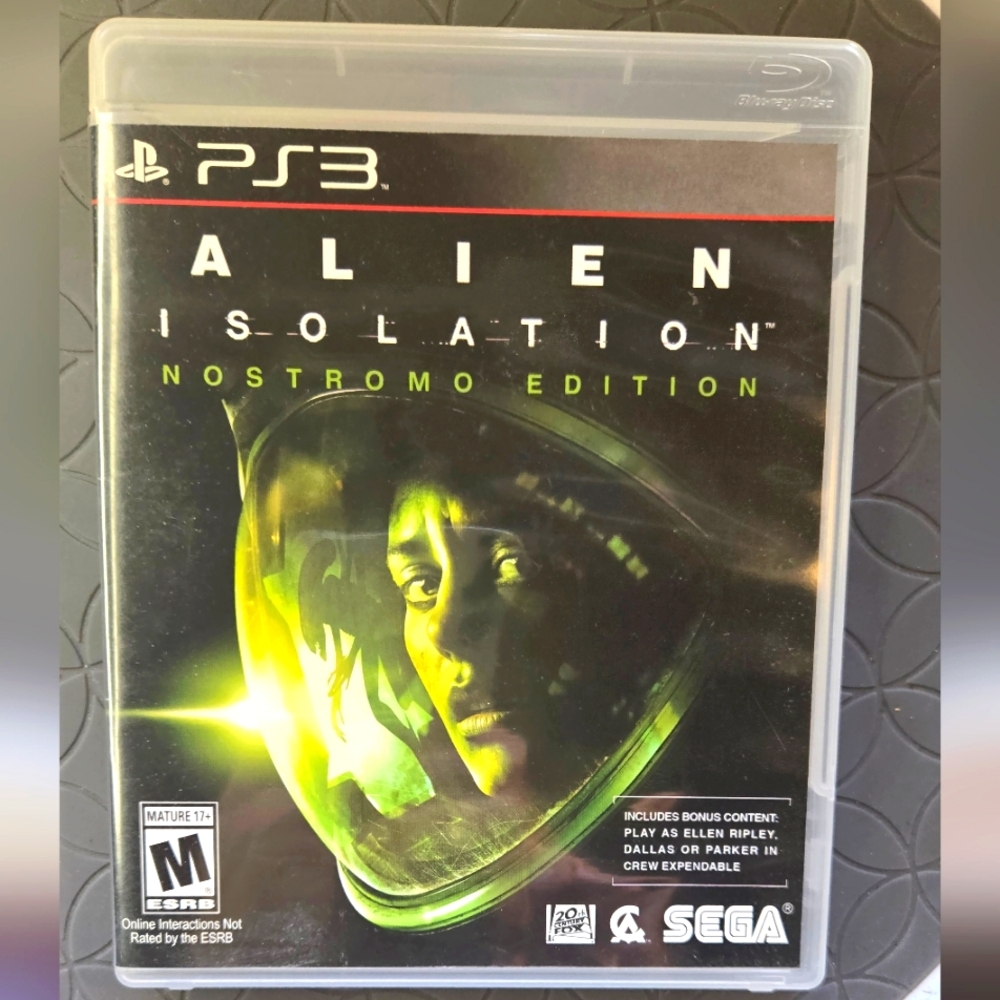 Alien Isolation Game for Playstation 3 PS3 - Nostromo Edition